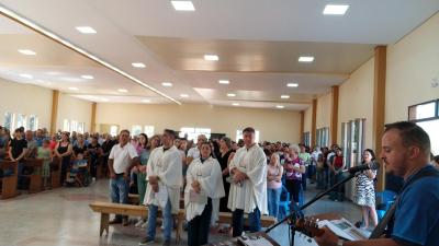 Festa em Louvor a SÃ£o SebastiÃ£o em Campo do Bugre Marcou Encerramento do Ciclo do Padre Edinaldo Mendes